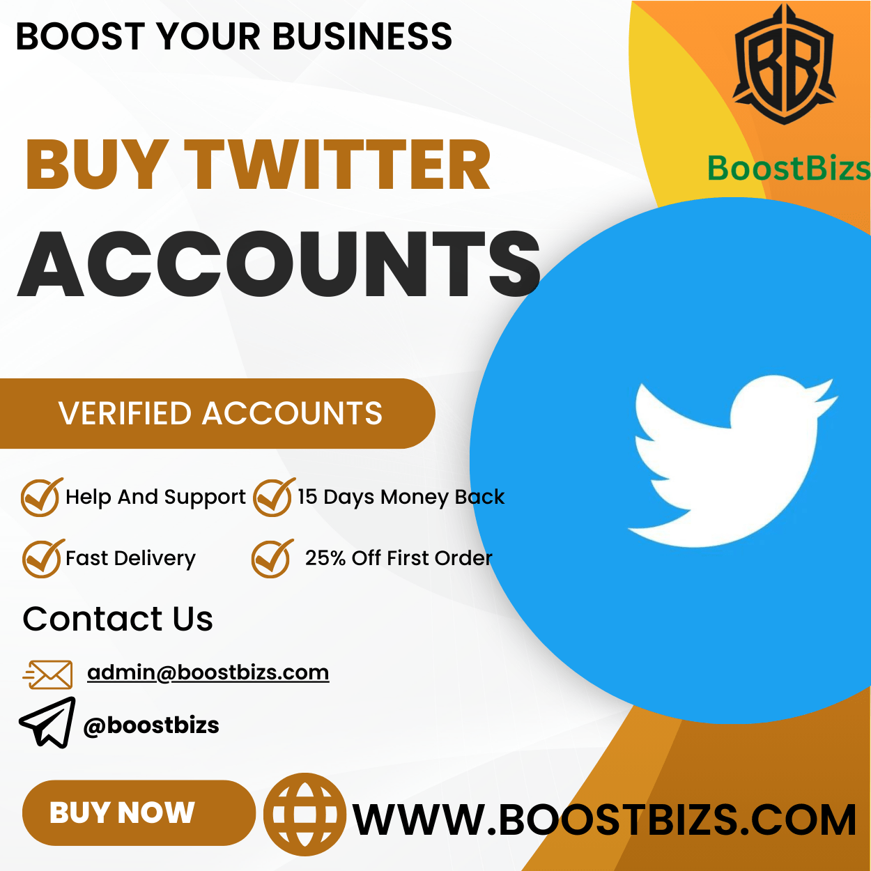 Buy Twitter Accounts - BOOSTBIZS